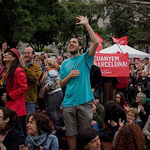 Wahlkampfveranstaltung von Barcelona en Comú, 20. Mai 2015,  Jordi Boixareu//flickr