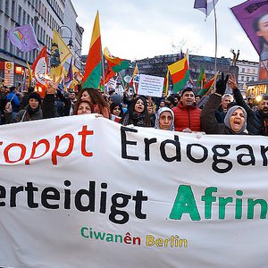 Protestmarsch gegen die türkische Invasion, Berlin, Januar 2018, Montecruz Foto/flickr