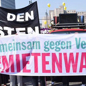 Demo gegen Verdrängung und M;ietenwahnsinn, Berlin, April 2019,