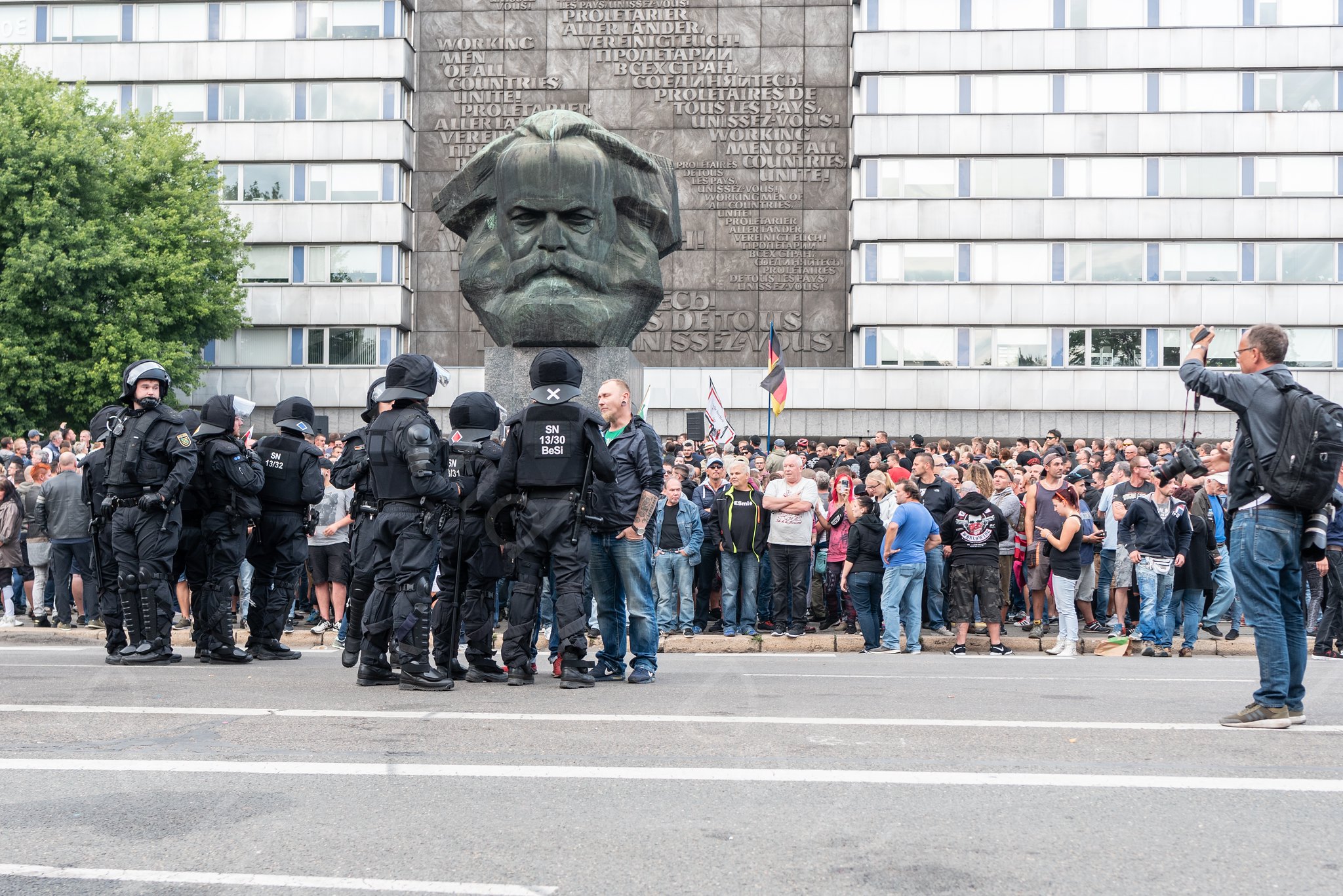 Rechte Demonstration in Chemnitz 2018, Bild: De Havilland/flickr